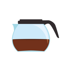 coffee glass pot vector icon illustration graphic design