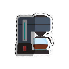 coffee maker machine vector icon illustration graphic design