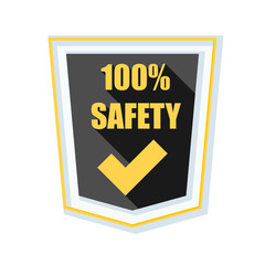 100% Safety shield illustration