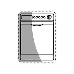 dryer machine household appliance vector icon illustration