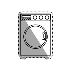 washing machine laundry icon vector illustration graphic design