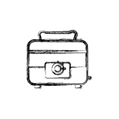toaster household appliances vector icon illustration colored