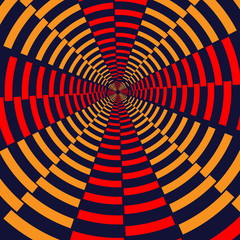 Abstract geometric pattern with lines and circles