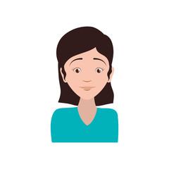 female woman adult young vector icon illustration
