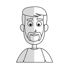 happy man cartoon icon over white background. vector illustration