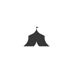 camping tend icon on white background