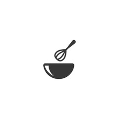 Whisk and bowl icon