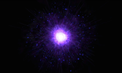 Fototapeta na wymiar Violet Enchanting Explosion 