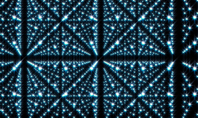 Fototapeta premium Abstract Infinite Perspective HUD Background