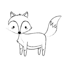 fox cute animal cartoon icon image vector illustration design 