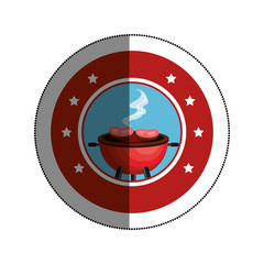 bbq grill delicious food vector illustration design