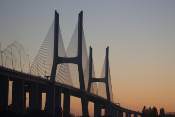 Sunrise and bridge