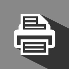 print icon stock vector illustration flat design