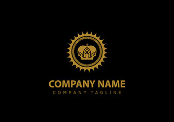 Sun Crown Logo Design