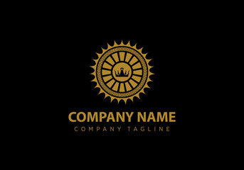 Sun Crown Logo Design