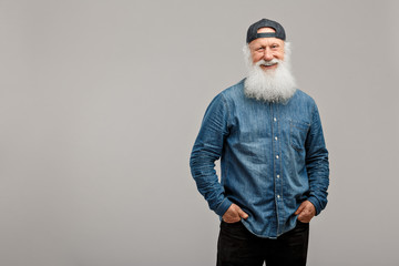 old man with a long beard