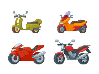 Colorful Motorcycles Collection