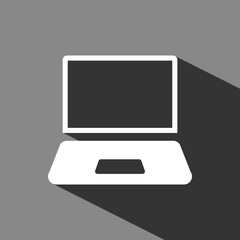 laptop icon stock vector illustration flat design