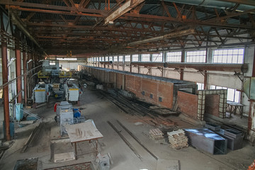 Сonstruction of a brick factory near the city of Borzna of the Chernigov area in Ukraine. September 2007