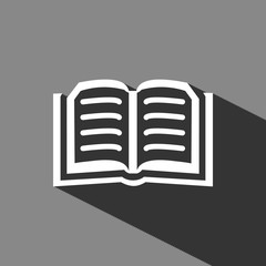 book icon stock vector illustration flat design