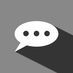 Speech Bubbles Icon. Chat pictogram icon stock vector illustration