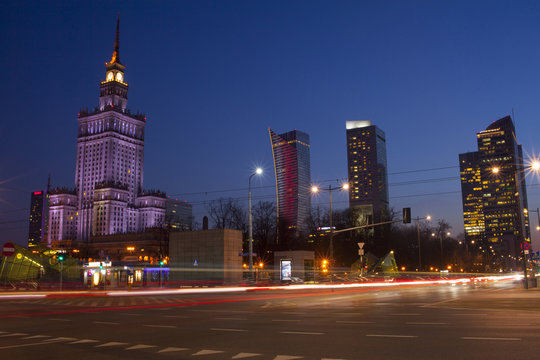 Fototapeta Warsaw city.