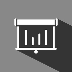 lectern with microphone icon stock vector illustration flat design