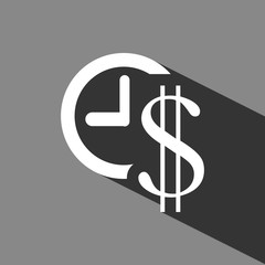 money time icon stock vector illustration flat design