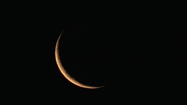 Waxing crescent of a new moon
