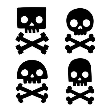 Stylized Skull And Bones Set