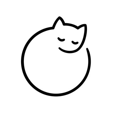 Minimal cat logo