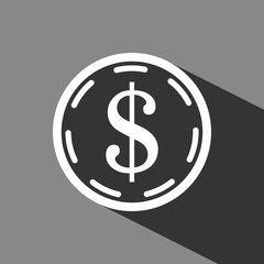 dollar money icon stock vector illustration flat design
