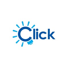 click logo vector. 