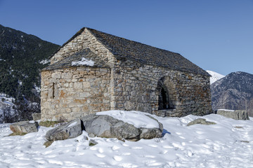 Roman Church of  Sant Quirc de Taull In el Pla de la Ermita, Catalonia - Spain