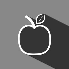 apple icon stock vector illustration flat design