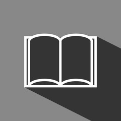open book icon stock vector illustration flat design