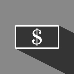 dollar money icon stock vector illustration flat design
