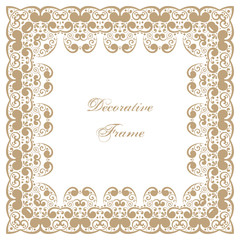 Decorative square frame