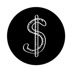 money symbol isolated icon vector illustration design