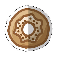 sweet donut isolated icon vector illustration design