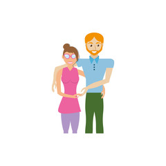 couple romantic happiness image vector illustration eps 10