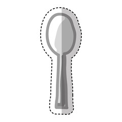 spoon cutlery tool isolated icon vector illustration design
