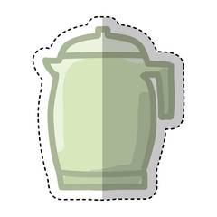 teapot silhouette isolated icon vector illustration design