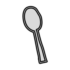spoon cutlery tool isolated icon vector illustration design