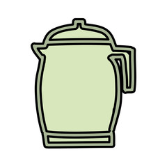 teapot silhouette isolated icon vector illustration design