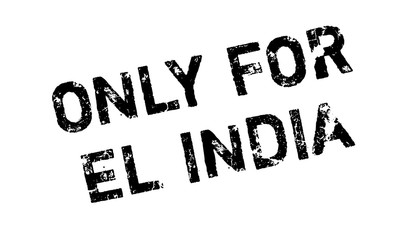 Only For El India rubber stamp. Grunge design with dust scratches. Effects can be easily removed for a clean, crisp look. Color is easily changed.
