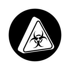 triangle caution signal icon vector illustration design