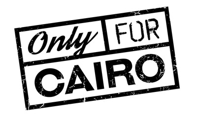 Fototapeta premium Only For Cairo rubber stamp. Grunge design with dust scratches. Effects can be easily removed for a clean, crisp look. Color is easily changed.