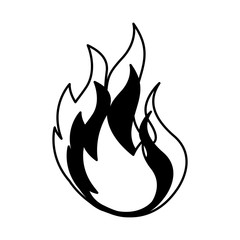 fire flame isolated icon vector illustration design