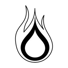 fire flame isolated icon vector illustration design